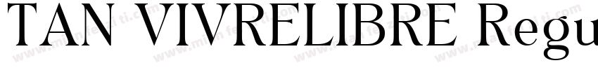 TAN VIVRELIBRE Regular字体转换